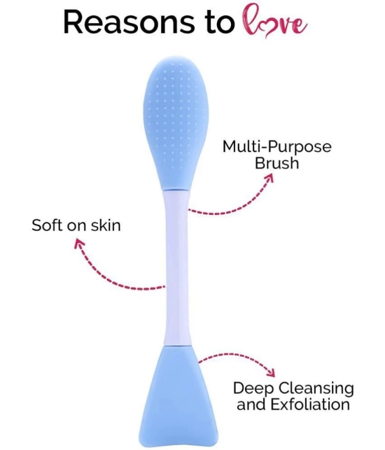 Glam21 Multipurpose Silicone Brush With 2in1 Soft Double-sided Deep Cleansing & Skin Massaging