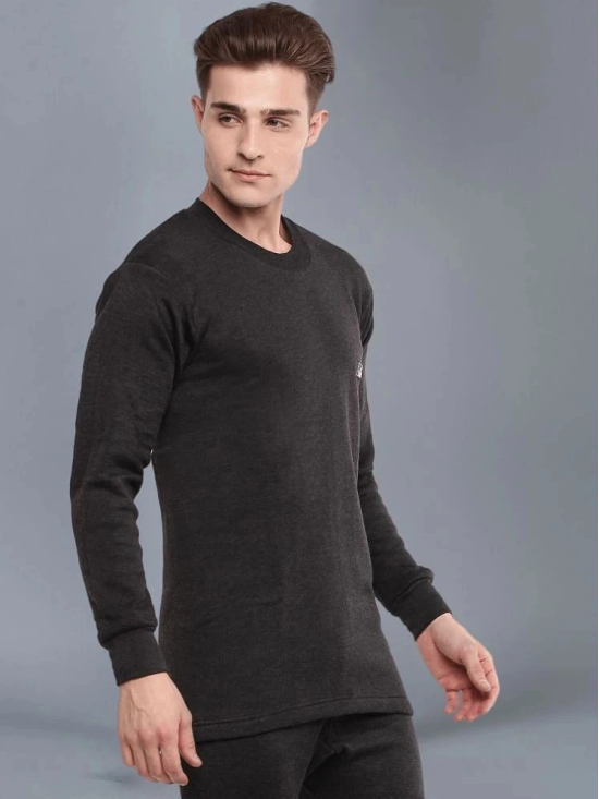 Dollar Pack of 1 Cotton Blend Mens Thermal Tops ( Black ) - None