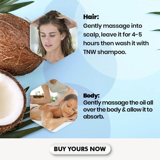 Virgin Coconut Oil - Cold Pressed Oil For Skin & Hair (Pure & Natural)