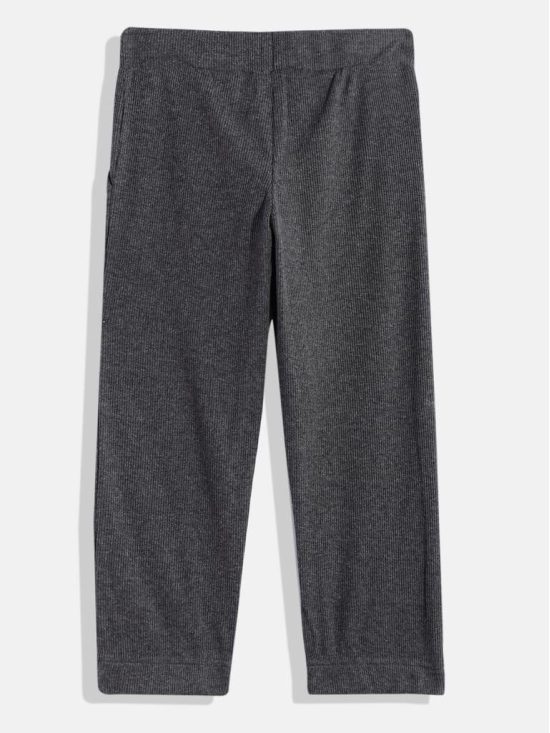 Girls Solid Cotton Track Pants