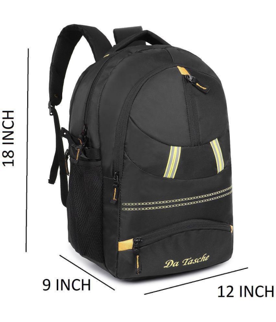 Da Tasche Black Polyester Backpack For Kids