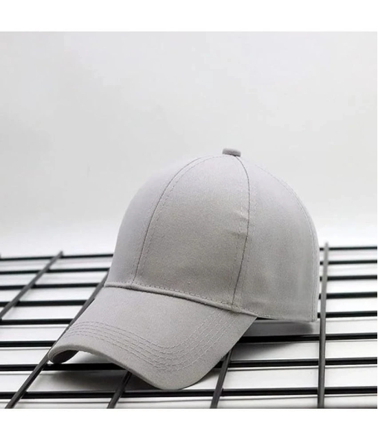 ZAYSOO Gray Cotton Mens Cap ( Pack of 1 ) - Gray