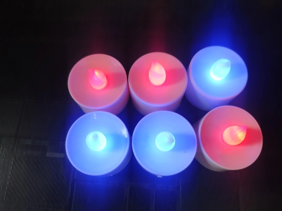 G 99 MART Battery Operated Multi color LED Candle Tealight Diya Decorative Lights for HomePACK OF 5