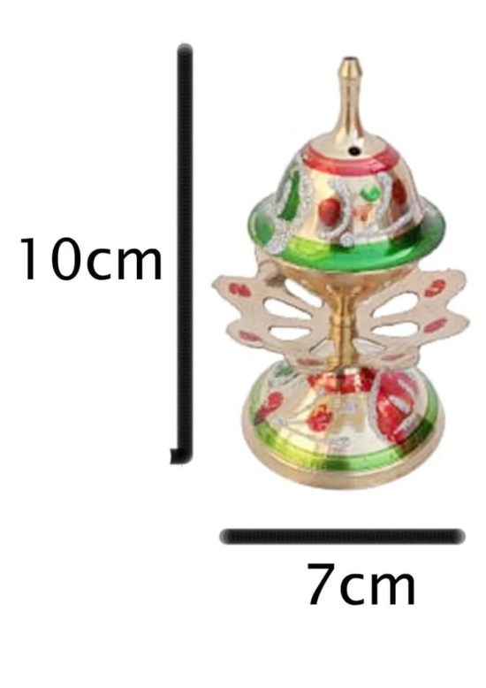 Mii Art Brass Incense Holder, Agarbatti Stand for Pooja (Size-10x7cm) Pack of 1Pcs