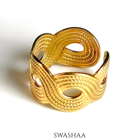 Zion 18K Gold Plated Ring-Gold