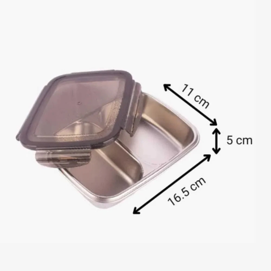 Stainless Steel 2 Compartment Lunchbox