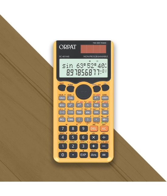 Orpat Scientific Desktop Calculators SC-401 MS MAJESTIC YELLOW