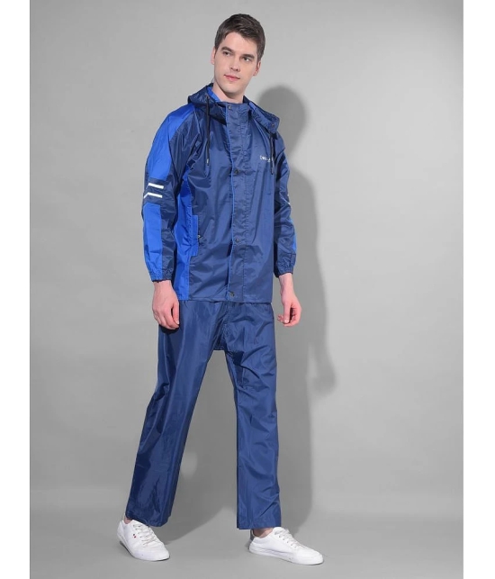 Dollar Blue Polyester Mens Rain Suit ( Pack of 1 ) - L