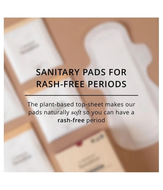 Carmesi Sensitive Sanitary Pads - 10 Pads (Large) - Certified 100% Rash-Free by Gynecologist - With Disposal Bags