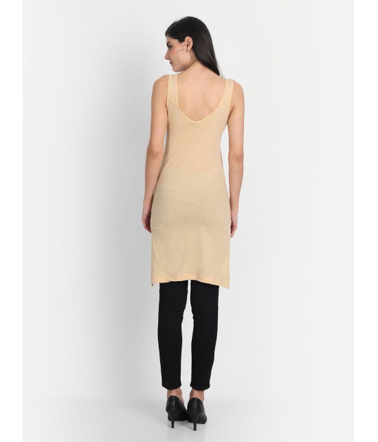 AIMLY Cotton Tanks - Beige Pack of 2 - None