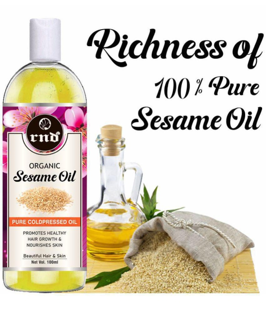 RND Coldpressed Sesame Oil Hair Oil 100 mL Pack of 2