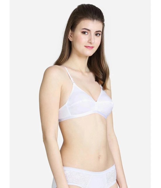 VStar - White Cotton Non Padded Womens Everyday Bra ( Pack of 1 ) - None