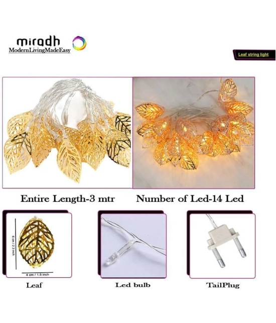 MIRADH - Yellow 3Mtr String Light ( Pack of 1 ) - Yellow