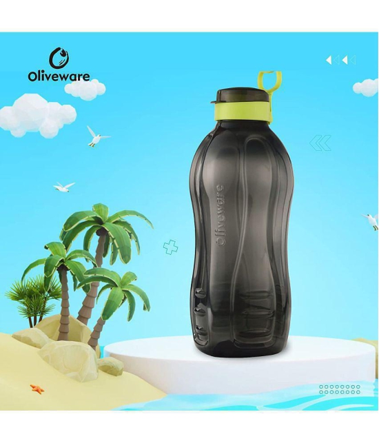 Oliveware - Black Water Bottle 2000 mL ( Set of 1 ) - Black