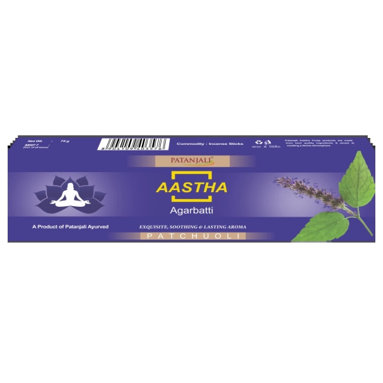 AASTHA AGARBATTI PATCHOULI - 75 GM