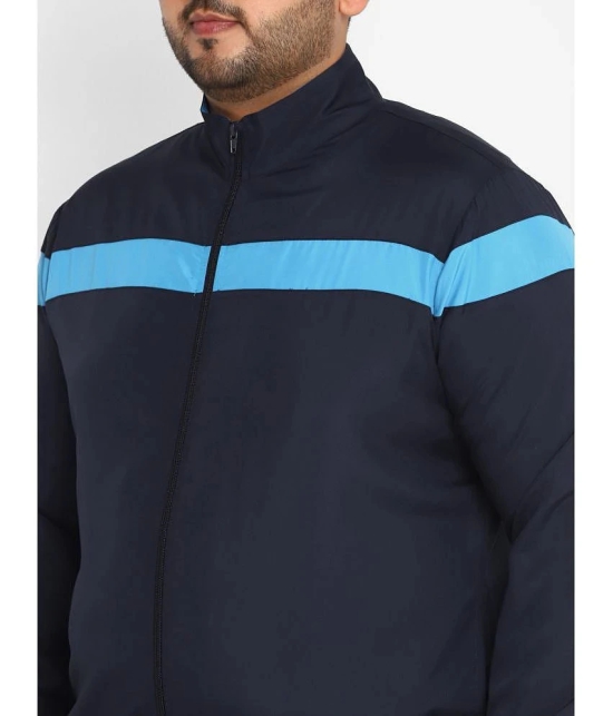 YUUKI - Navy Polyester Regular Fit Striped Mens Sports Tracksuit ( Pack of 1 ) - None