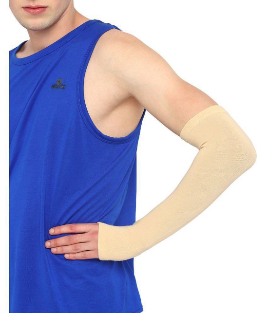 FITMonkey - HighPerformance UV Sun Protection Arm Sleeves Beige - Single Set - Freesize