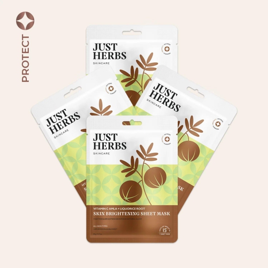 Vitamin C Amla Sheet Mask with Liquorice Root for Skin Brightening