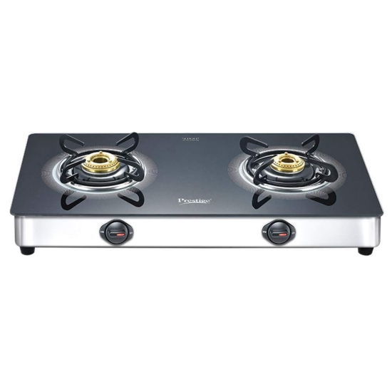 Prestige Royale Plus Schott Glass Top Gas Stove (2 Burners) - GT 02 SS