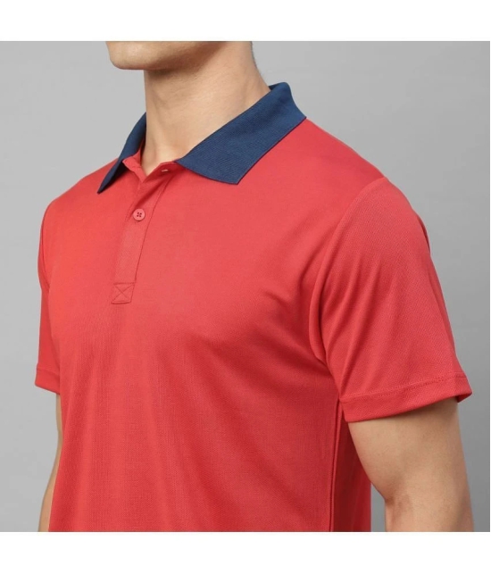 Dida Sportswear Red Polyester Regular Fit Mens Sports Polo T-Shirt ( Pack of 1 ) - None