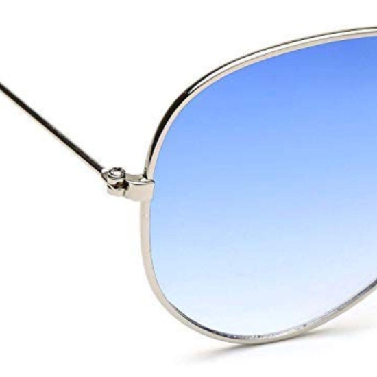 REDEX STYLISH AVIATOR  UNISEX BLUE  COLOR SUNGLASS-progressive Blue Cut lens