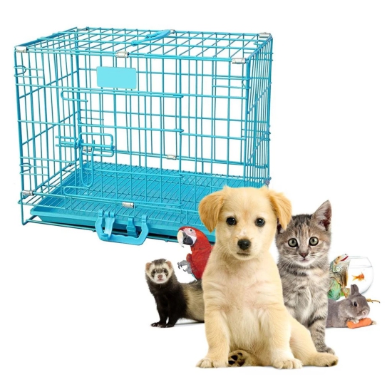 Pet Products Collapsible Folding Dog Cage Suitable for Puppy Cat Rabbit