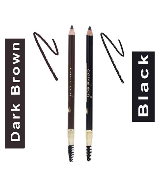 Cameleon Eyebrow Pencil | Pack of 2(Shade - Black and Brown)