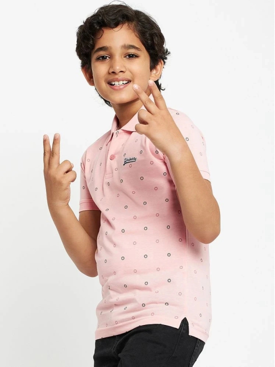 UNIBERRY - Pink Cotton Blend Boys Polo T-Shirt ( Pack of 1 ) - None