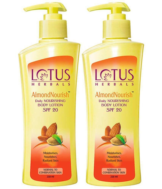 Lotus Herbals Almondnourish Daily Nourishing Body Lotion (Pack of 2*250g=500g)