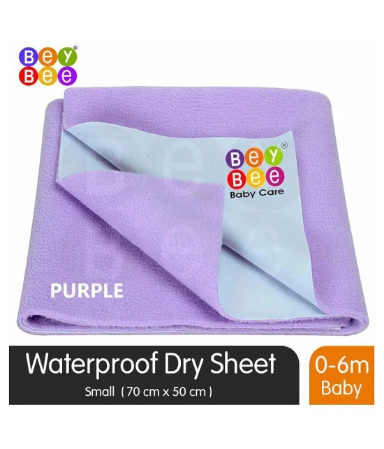 BeyBee Waterproof Rubber Sheet (Medium (100cm X 70cm), Voilet) - Small - upto 80cm length