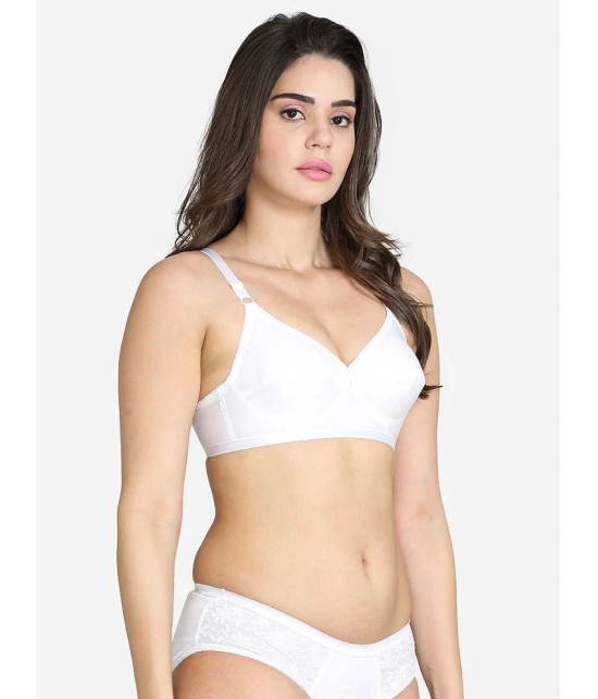 VStar - White Cotton Non Padded Womens Everyday Bra ( Pack of 1 ) - None