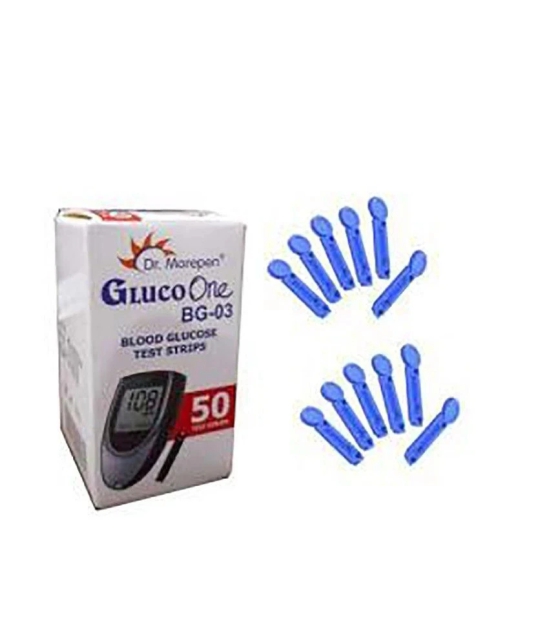 Dr. Morepen 50 Sugar Test Strips for BG03glucometer (Strips Only Pack)