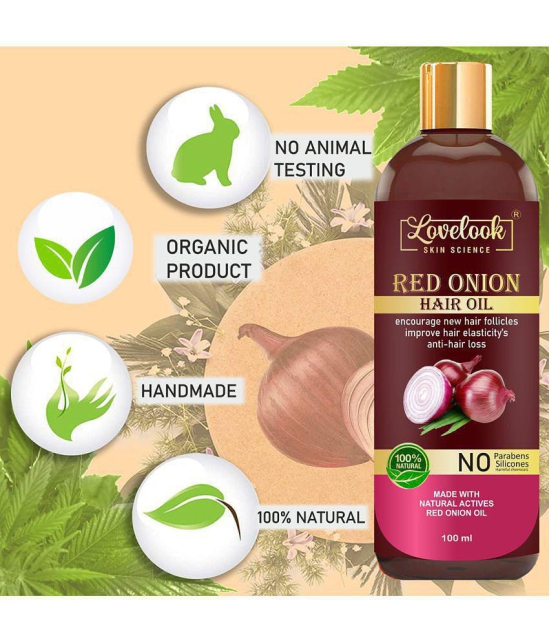 Lovelook - Anti Hair Fall Onion Oil 100 ml ( Pack of 1 )