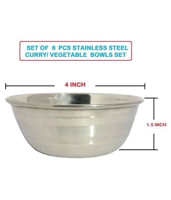 A & H ENTERPRISES 12 Pcs Stainless Steel Cereal Bowl 150 mL - Steel