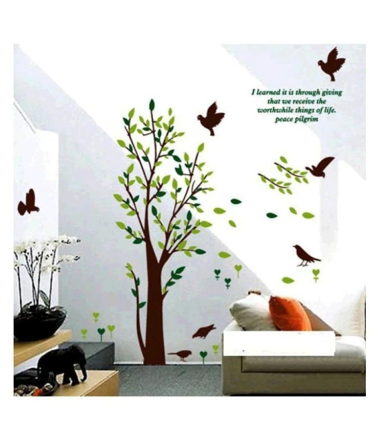 Print Mantras Tree Wall stickers Nature Sticker ( 90 x 150 cms )