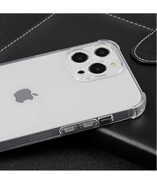 Case Vault Covers Silicon Soft cases Compatible For Silicon iPhone 13 Pro Max ( Pack of 1 ) - Transparent