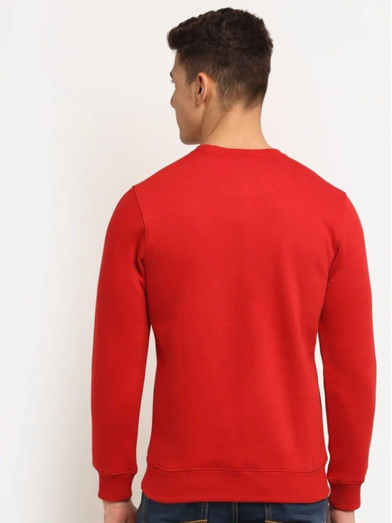 Rodamo  Men Red Printed Sweatshirt