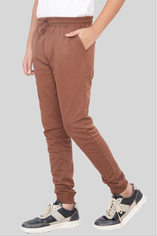 Teen Boys Casual Joggers - Brown-11-12 Years