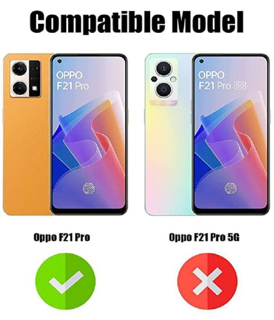 Case Vault Covers - Blue Silicon Plain Cases Compatible For Oppo F21 Pro 4G ( Pack of 1 ) - Blue