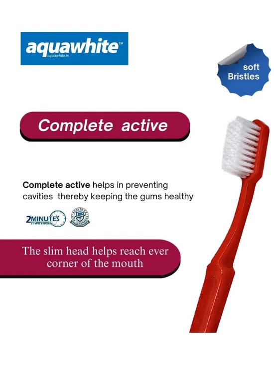 aquawhite Complete active (pack of 12) Toothbrush Pack of 12