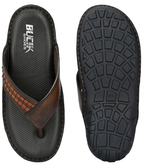 Bucik Brown Daily Slippers - None