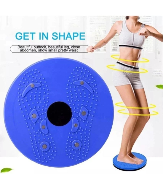 Manogyam Acupressure Twister (Pyramids n Magnets) Ab Exerciser - Blue