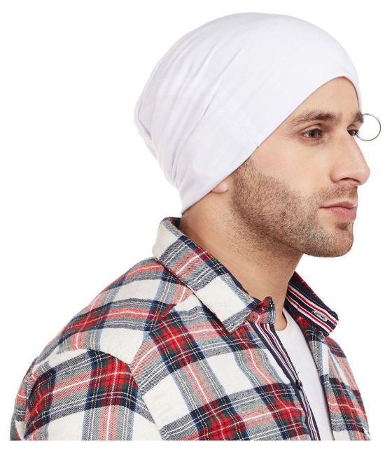 Vimal Jonney White Cotton Caps - White