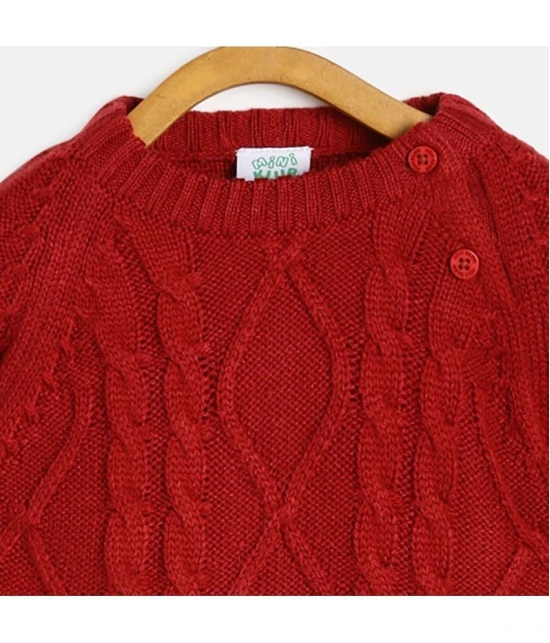 MINI KLUB  Baby Boys Red Sweater Pack Of 1 - None