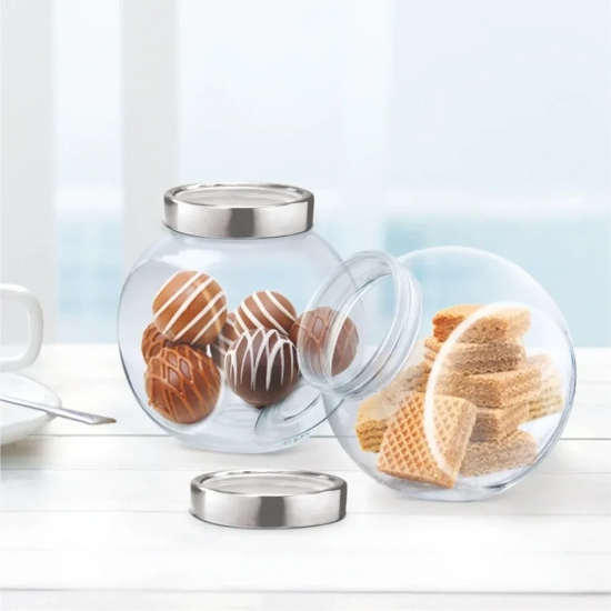 Treo Eazy Pick Glass Storage Jar | Transparent | 1 Pc