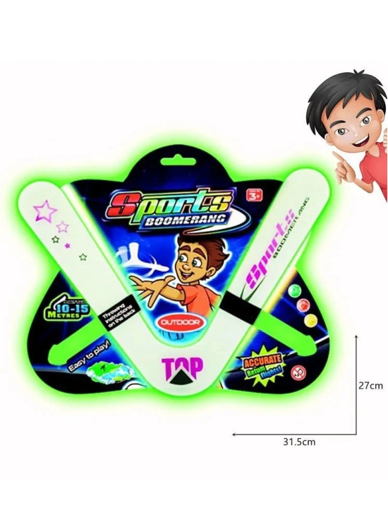 THRIFTKART  -  The Dark Lightning Boomerang for Kids & Adult Printed Instruction Returning Flying Spinner Rotatting Boomerangs Outdoor Sports Group Games for Children Birthday Return Gift (V