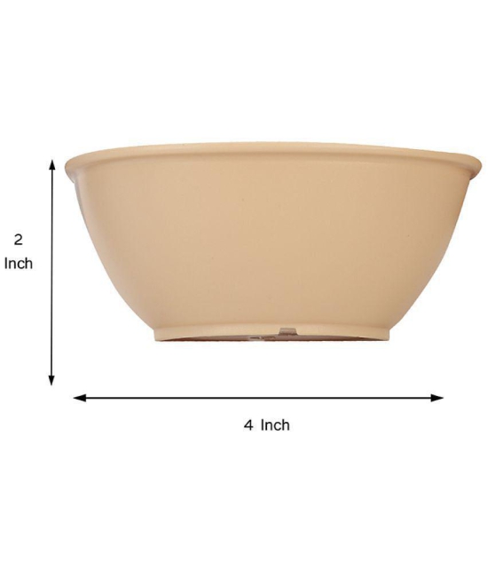 HOMETALES - Beige Plastic Dinner Set ( Pack of 12 ) - Beige