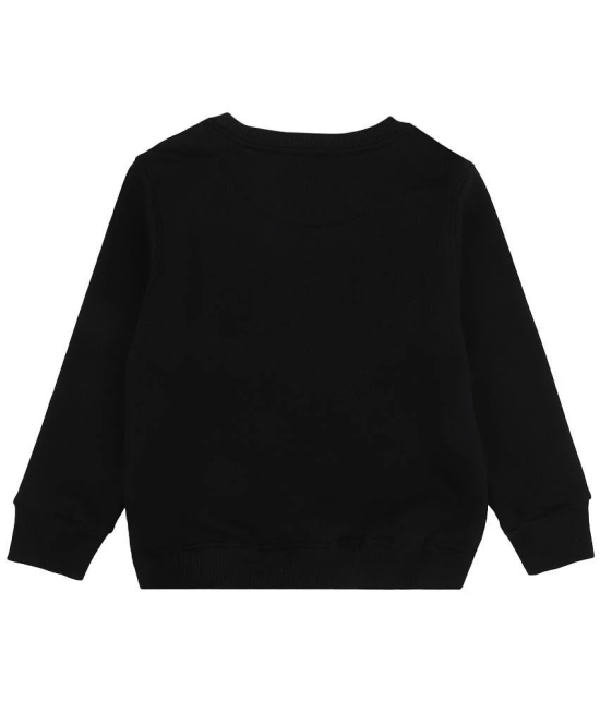 BOYS SWEAT SHIRT ROUND NECK FULL SLEEVES SOLID BLACK - None