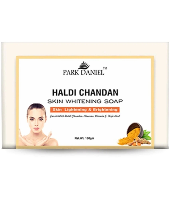 Park Daniel Premium Haldi Chandan Bathing Soap For Skin Lightening and Brightening Pack of 1 of 100 Grams