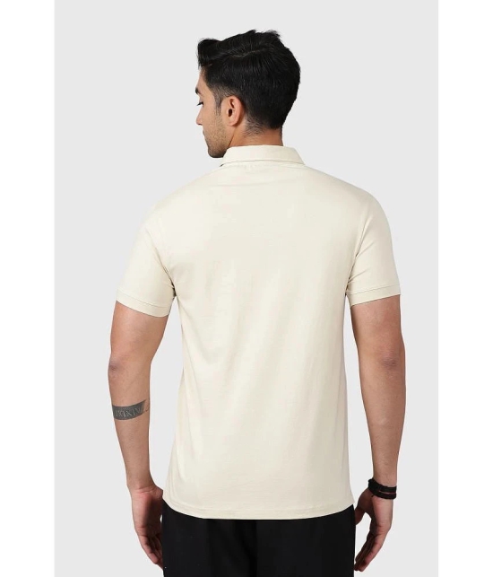 Fuaark Beige Cotton Slim Fit Mens Sports Polo T-Shirt ( Pack of 1 ) - None